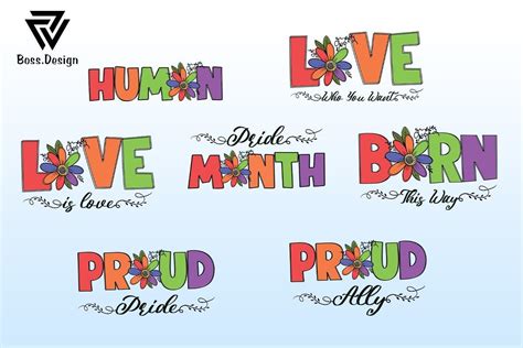 Bundle Lgbt Pride Month Quotes Graphic Graphic By Boss Design