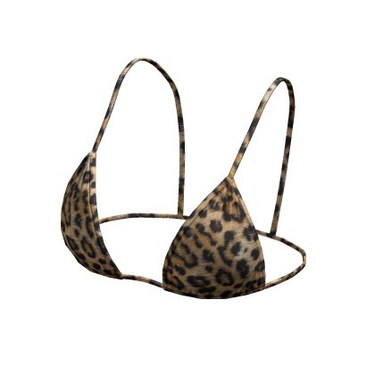 Bikini Top Leopard String Tied Hawaiian Beach Y K Roblox