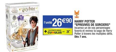 Promo Harry Potter Preuves De Sorciers Chez Migros France