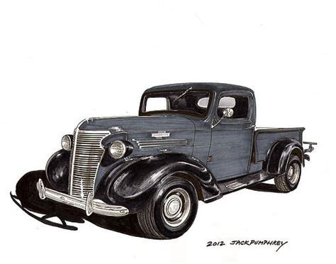 Old Chevy Truck Pencil Drawings