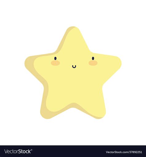 Cute star cartoon Royalty Free Vector Image - VectorStock