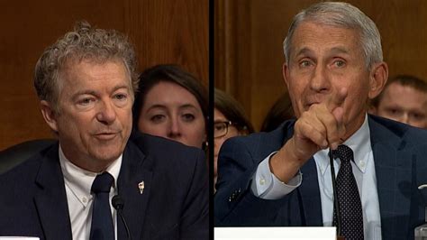 Fauci And Rand Paul Have Terse Exchange You Do Not Know What You Are