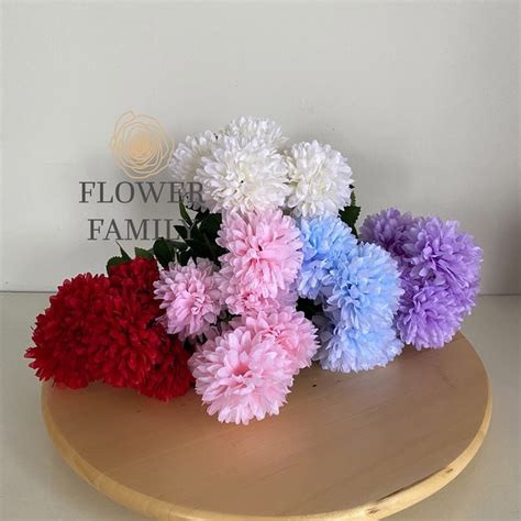 Jual Pom pom Artificial / Bunga Palsu Pom pom / Bunga Plastik Pom Pom ...