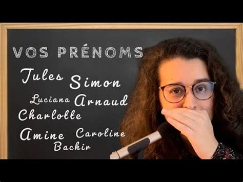 ASMR FR Je chuchote vos PRÉNOMS on célèbre les 1000 abonnés YouTube