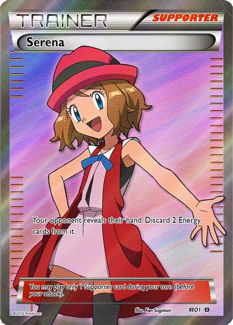 Full Art Serena Reo1 My First Ever Custom Card Pokemon Cards