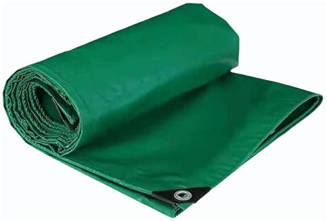 Knitted Green PVC Coated Tarpaulin Thickness 4mm At 155 Kg In Sujangarh