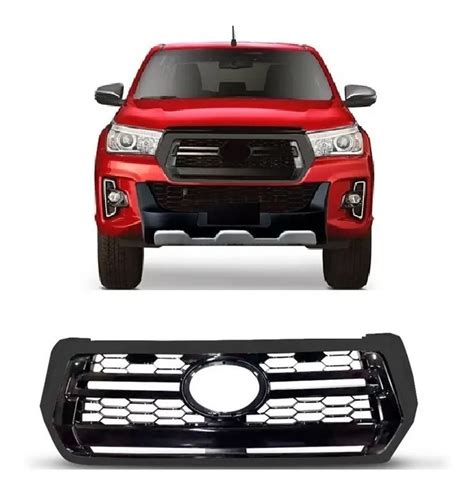 Grade Radiador Hilux SRV 2019 2020 2021 Preta Barcelona Auto Partes