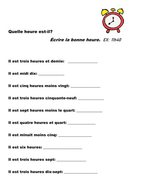 Cbse Class 6 French Assignment Set B Worksheets Library