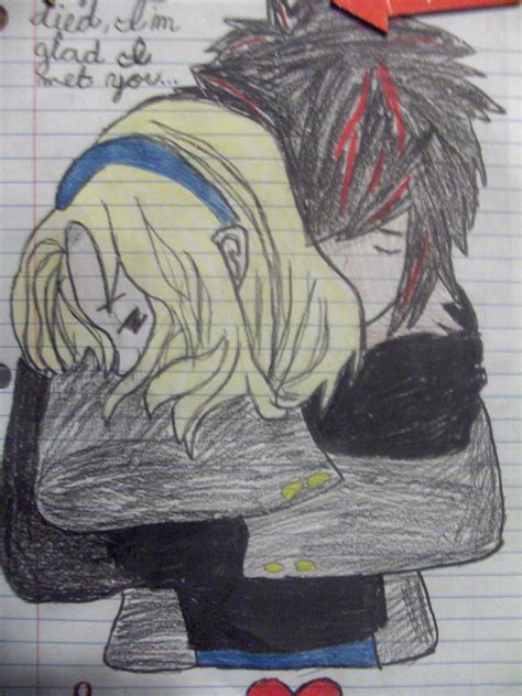 Anime guy hugging girl by AABVBEKA15 on DeviantArt