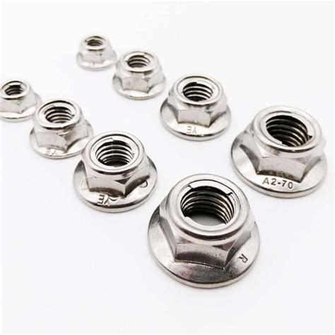 2/5pcs M4-M12 304 Stainless Steel Prevailing Torque Type All Metal ...