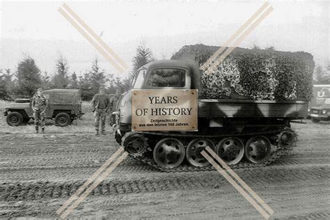 Foto Halbkette Sdkfz Fahrzeug Panzer Bundeswehr Er Jahre Nr