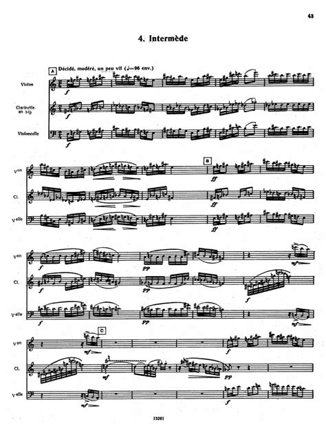 Messiaen Quartet For The End of Time 1941 MveIV | PDF