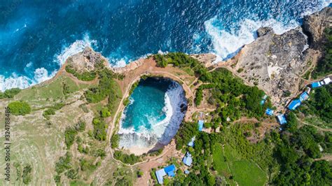 Stunning Aerial View Of The Broken Beach Broken Beach Locally Known As