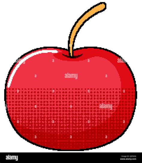 Simple Apple On White Background Illustration Stock Vector Image And Art