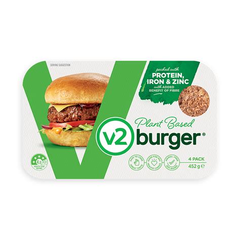 V2burger Plant Based Burger V2food