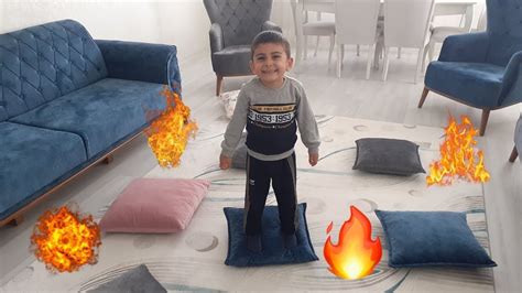 Yerde Lav Var Kaçın THE FLOOR İS LAVA CHALLENGE YouTube