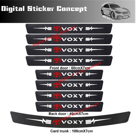 Jual Pcs Stiker Pelindung Pintu Mobil Voxy D Door Sill Plate Guard