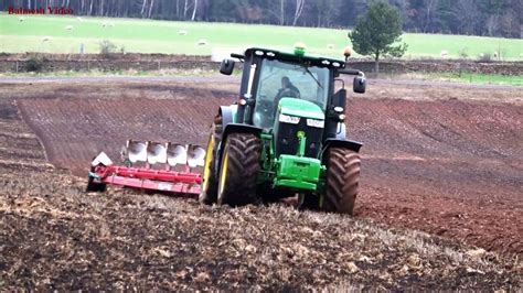 Ploughing With John Deere 7280R And Eight Furrow Kverneland YouTube