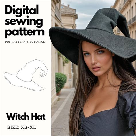 free printable witch hat pattern 4