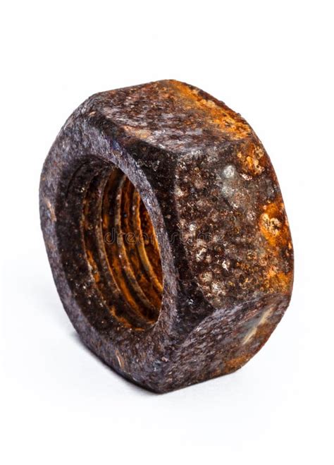 Old Rusty Nut Stock Image Image Of Metal Iron Isolated 57096739