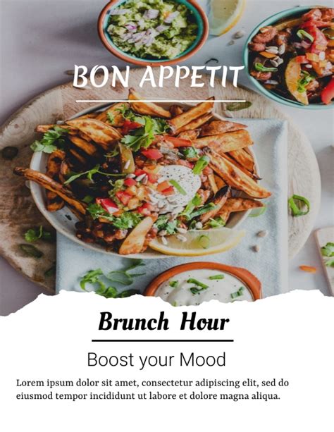 Copy Of Bon Appetit Brunch Hour Post Postermywall