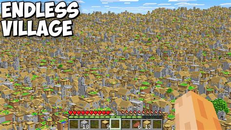 I Found This Secret Endless Infinite Village In My Minecraft World New Boundless Village