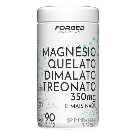 Magnésio Dimalato Marca Confiável - Magnésio Quelato Dimalato Treonato 350mg - Forged Nutrition - Sua Fonte ...