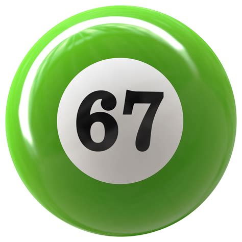 67 number 3d ball green 36307166 PNG