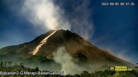 Update Gunung Merapi Desember Keluarkan Kali Guguran Lava