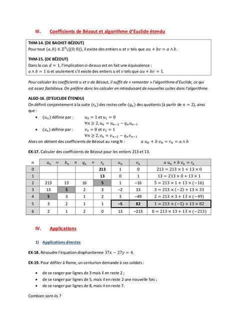 Algorithme D Euclide Pgcd