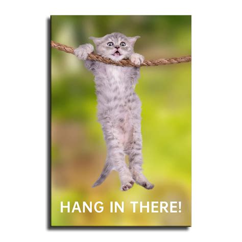 Hang In There Cat Poster 70s