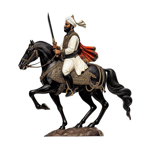 premium photo indian king   white canvas