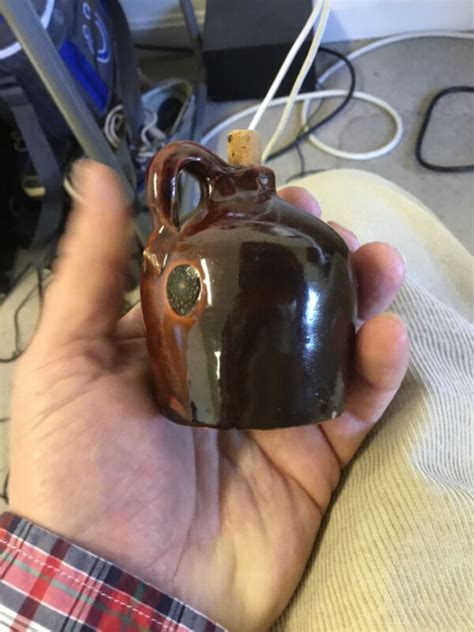 Miniature Antique Brown Stoneware Jug No Reserve Antique Price Guide