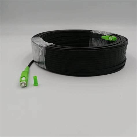 SC UPC SC UPC Simplex SM G657A2 2 5mm 50M LSZH Black Jacket FTTH Fiber