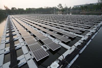 Thailand S First Floating Solar In The Saha Group Industrial Park