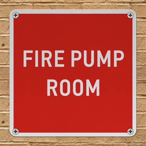 Fire Pump Room Sign