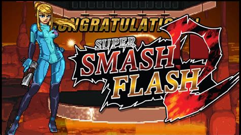 Super Smash Flash Modo Clasico Zero Suit Samus Insano No Continue