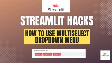 How To Implement Multiselect List In Streamlit Select Multiple