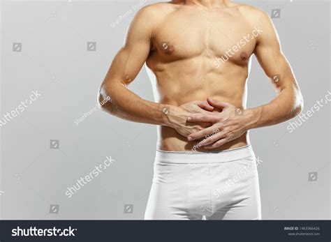 Sexy Bodybuilder Naked Torso Tight Shorts Stock Photo Shutterstock