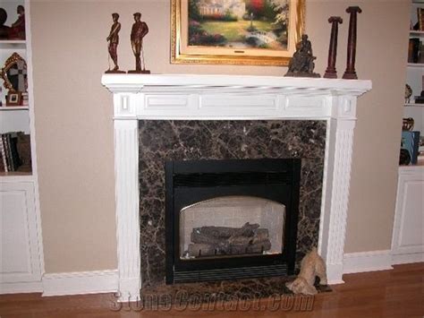 Emperador Dark Marble Fireplace, Dark Emperador Brown Marble Fireplace from United States ...