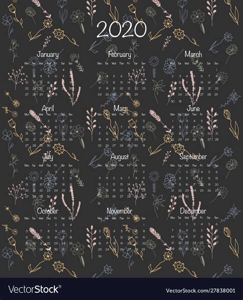 Calendar Black 2 Royalty Free Vector Image Vectorstock