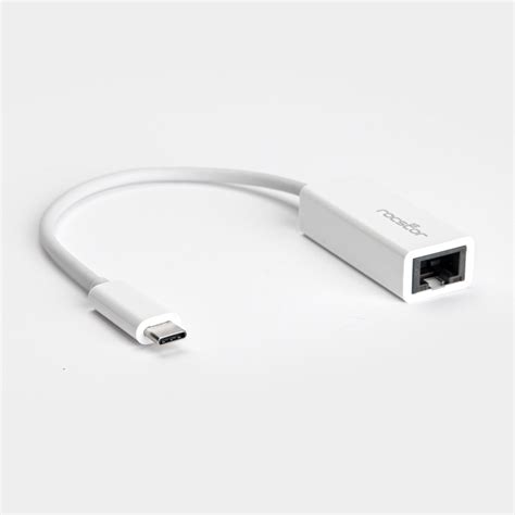 Usb C To Gigabit Ethernet Network Adapter Mac Pc Compatible White