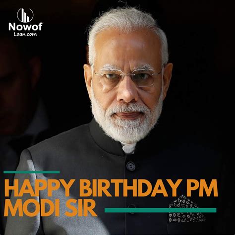 Birthday Wishes to Prime Minister Narendra Modi