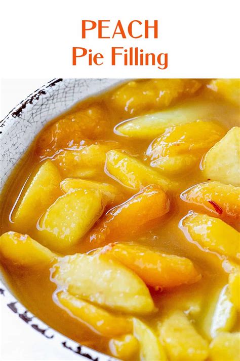 Peach Pie Filling - Vintage Kitchen Notes