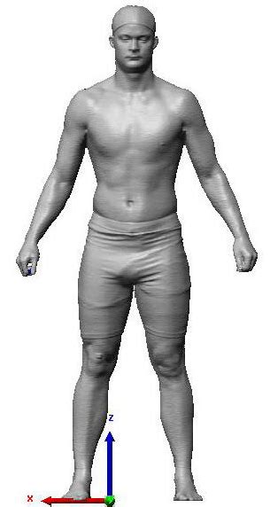 Semi Nude Configuration For Obtaining Baseline Anthropometric