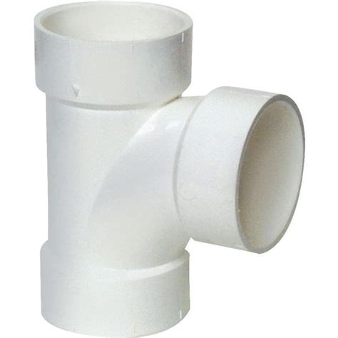 Genova CANPLAS Sanitary Pipe Tee 3 In Hub PVC White 192153 Zoro