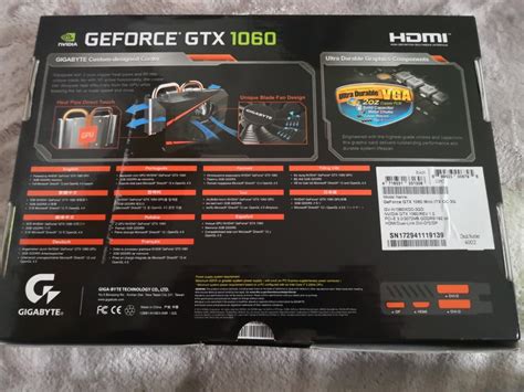 Gigabyte Geforce GTX 1060 Mini ITX OC 3GB