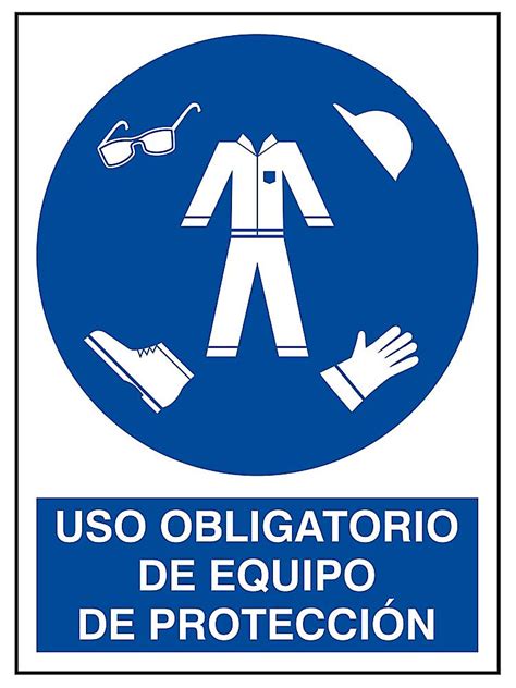 Señalamiento Uso Obligatorio De Equipo De Protección Vinil