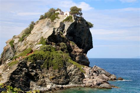 The Church Of Agios Ioannis Kastri On The Greek Island Of Skopelos A