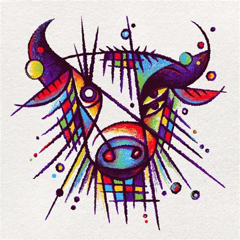 Abstract Bull Illustration By Rohan Sharad Dahotre Illustration